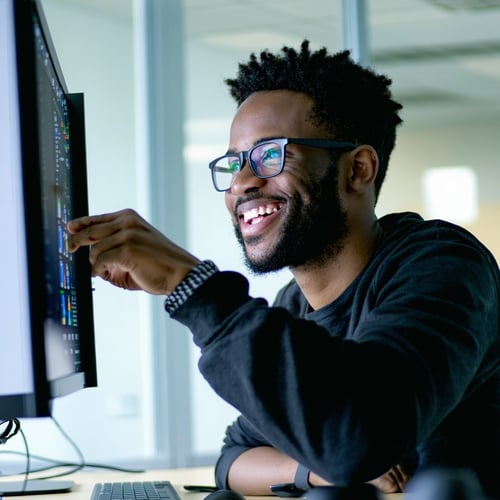 software engineer helping client over office hours virtually-1